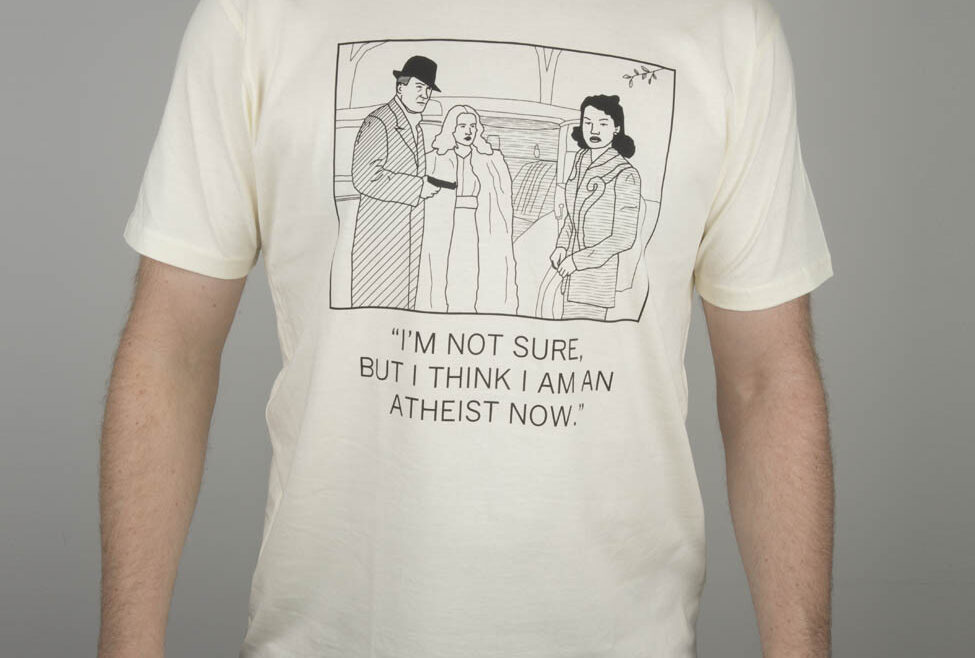 t-shirt atheist voorzijde